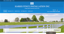 Desktop Screenshot of harrisfenceinstallation.com